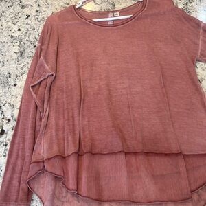 LPA Dusty Rose Long Sleeve Top